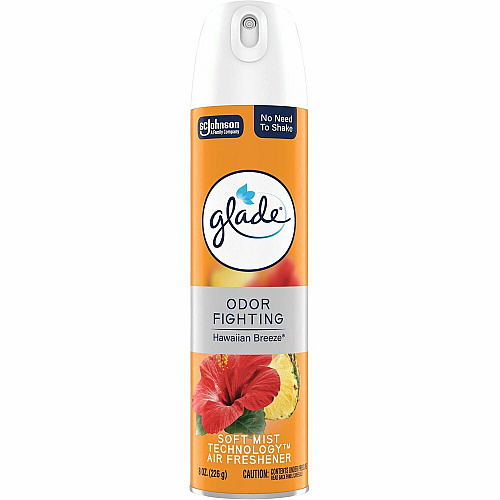 Glade Air Freshener Spray Spray - 8 fl oz (0.3 quart) - Hawaiian Breeze, Fresh Linen - 6 / Carton (377347CT)
