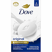 Dove Original Body Bar For Dry Skin - 4 oz - Body, Skin - Moisturizing - White - 6 / Pack (61011)