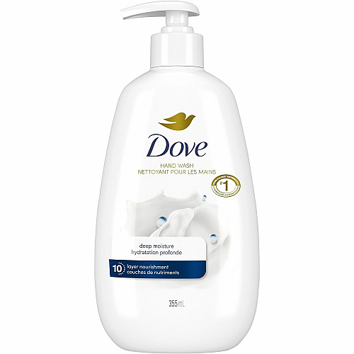Dove Advanced Care Deep Moisture Hand Wash Kill Germs, Bacteria Remover, Dirt Remover - Hand - Moisturizing - Antibacterial - White - 4 / Carton (104058CT)