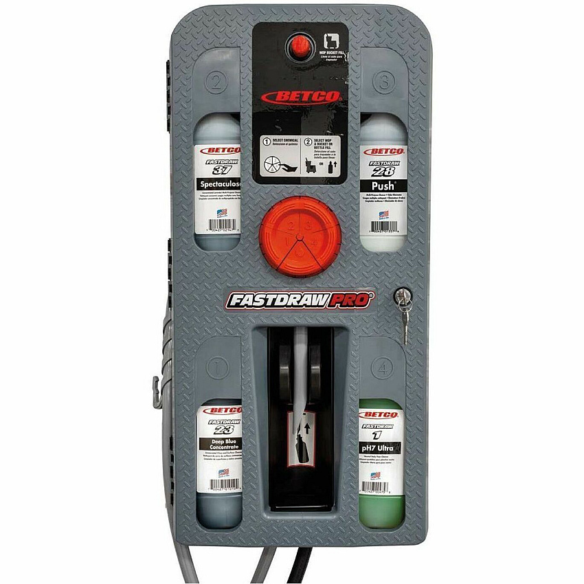 Betco FastDraw PRO Action Gap 7.3" Height x 13" Width x 25.8" Depth - Gray - 1 Each (9268200)