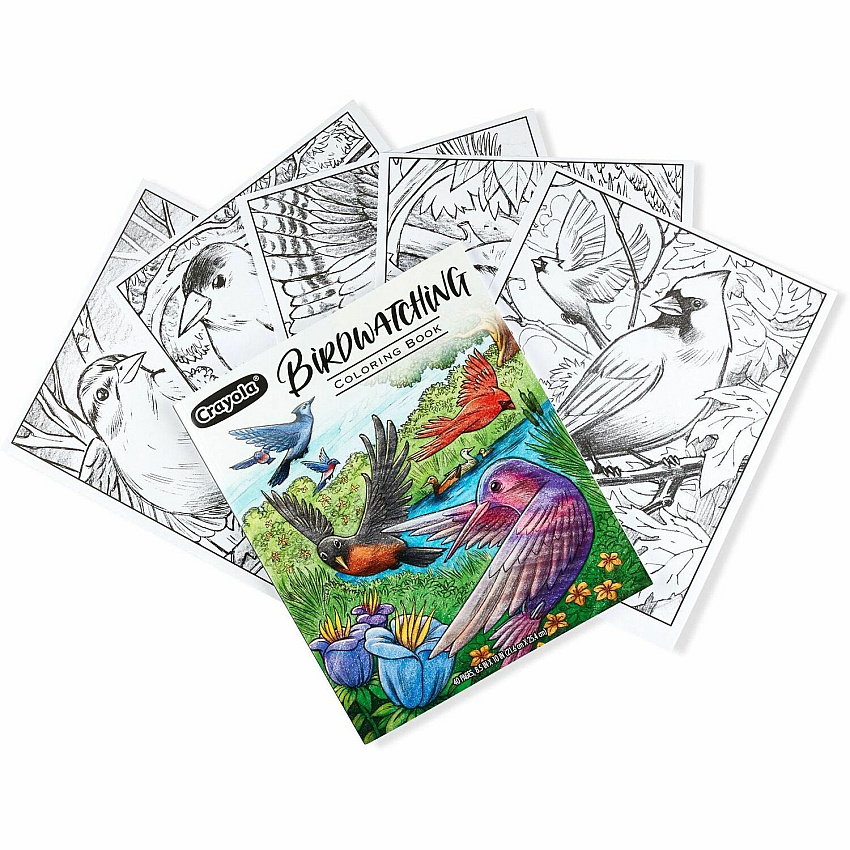 Crayola Bird Watching Coloring Book Printed Book 40 Pages - Book (041133)