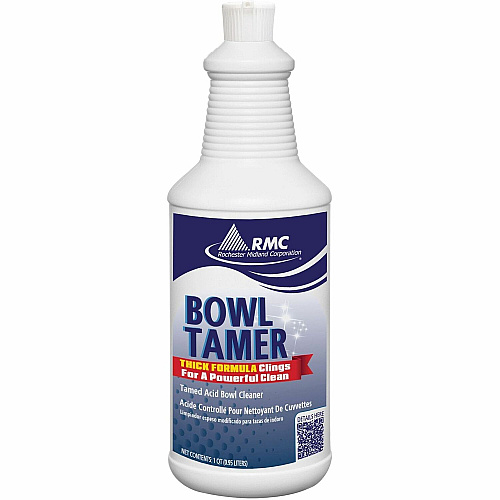 Rochester Midland RMC Tamed-Acid Toilet Bowl Cleaner For Multipurpose - Foam - 1.6 pH - Floral Scent - Recommended For: Scale Remover, Rust Remover - Descale - Blue Green - 1 Each (11811214)