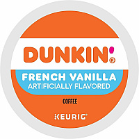 Dunkin Donuts Dunkin'&reg; K-Cup, Pod French Vanilla Coffee (1268CT)