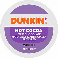 Dunkin Donuts Dunkin'&reg; K-Cup, Pod Milk Chocolate Hot Cocoa (1261CT)