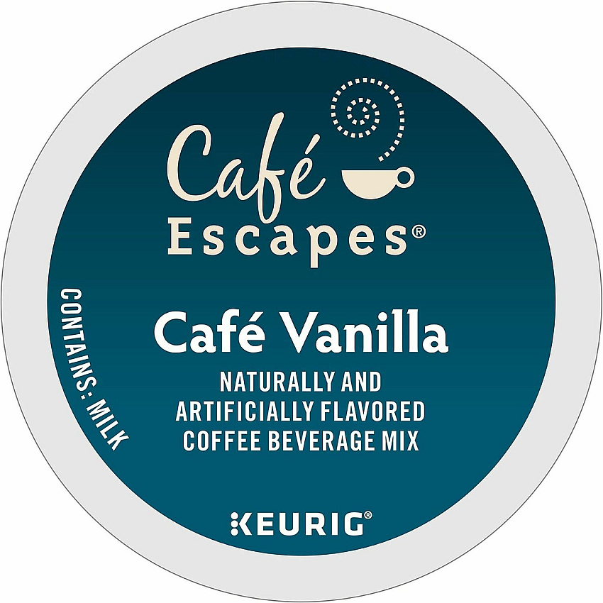 Cafe Escapes Caf&eacute; Escapes&reg; K-Cup Cafe Vanilla Coffee (6812CT)