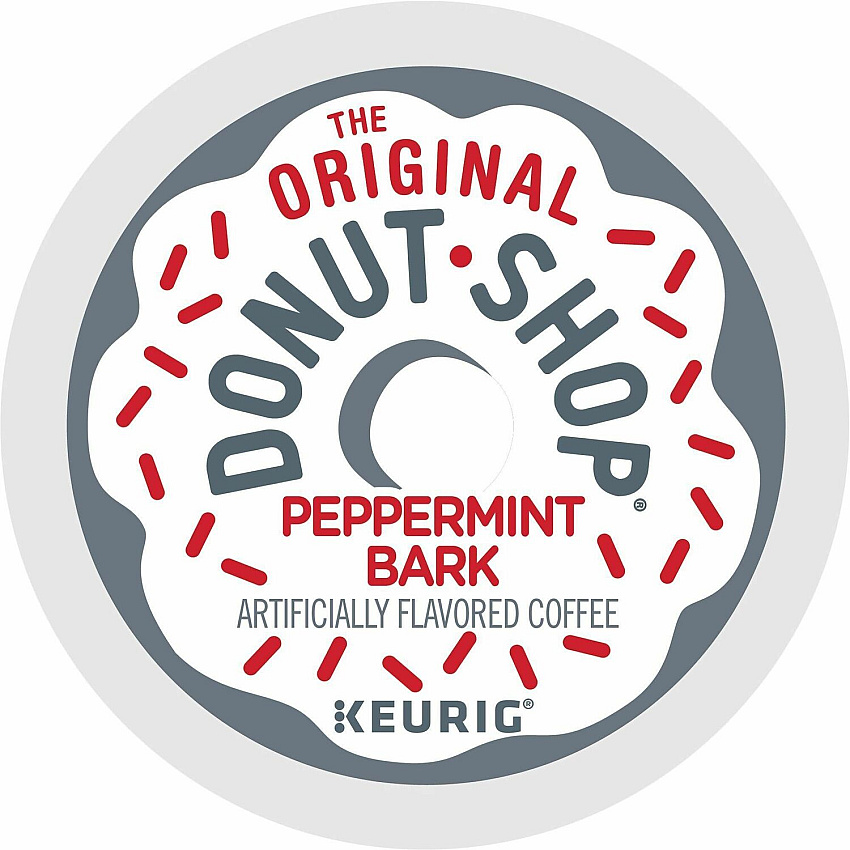 The Original Donut Shop&reg; K-Cup, Pod Green Mountain Peppermint Bark Coffee (7428CT)