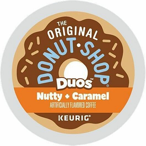 The Original Donut Shop&reg; K-Cup, Pod Duos Nutty + Caramel Coffee (7476CT)