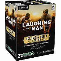 Laughing Man Coffee LAUGHING MAN K-Cup Colombia Huila Coffee (8337CT)