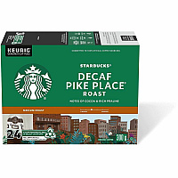 Starbucks&reg; K-Cup Decaf Pike Place Roast Coffee (12434952CT)