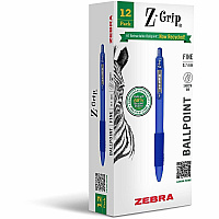 Zebra Pen Z-Grip Retractable Ballpoint Pens (20720)