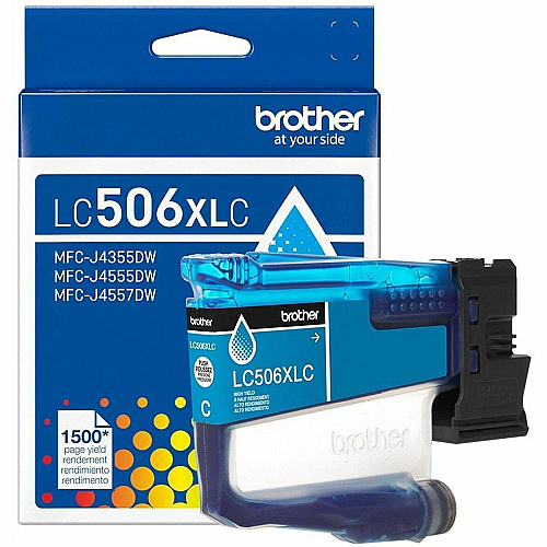 Brother Original High (XL) Yield Inkjet Ink Cartridge - Cyan Pack (LC506XLCS)