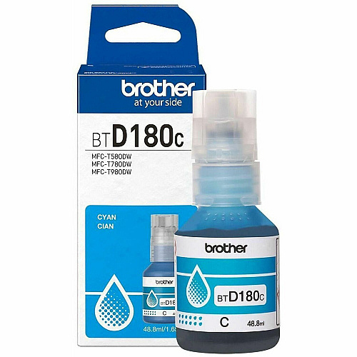 Brother Genuine BTD180C High Yield Cyan Ink Bottle (BTD180CS)