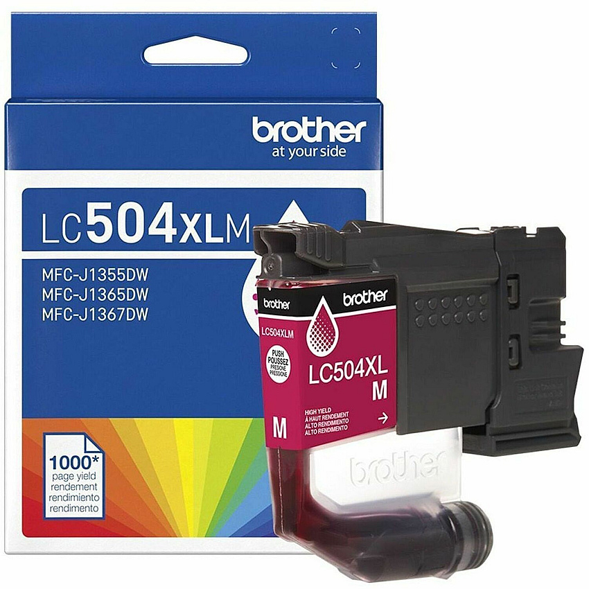 Brother Original High (XL) Yield Inkjet Ink Cartridge - Magenta Pack (LC504XLMS)