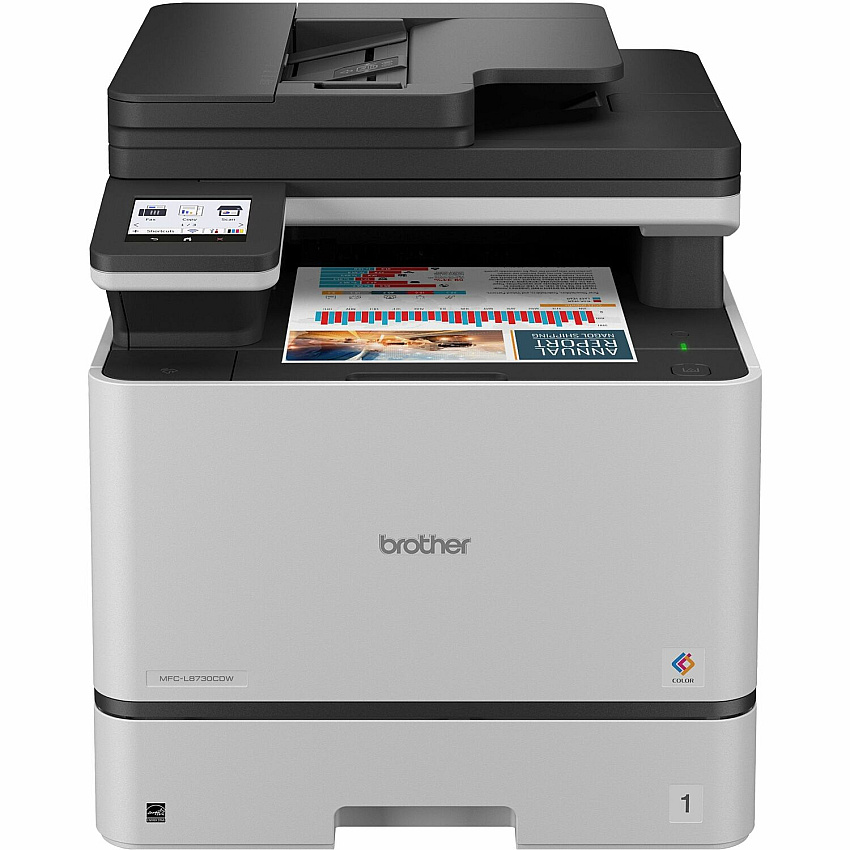 Brother MFC-L8730CDW Wired & Wireless Laser Multifunction Printer - Color - Black, White