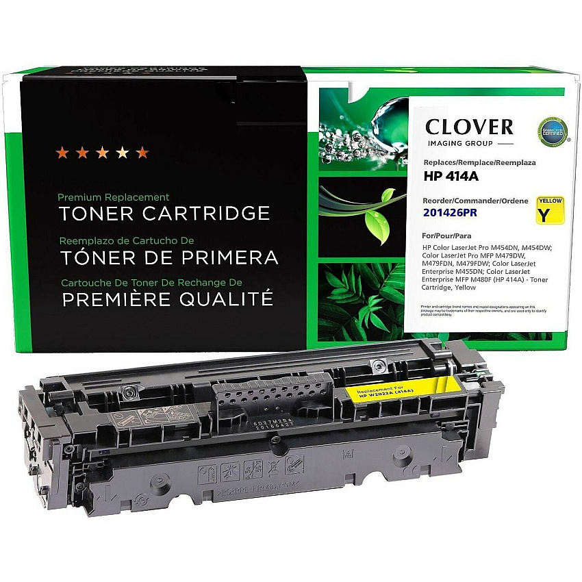 Elite Image Remanufactured Laser Toner Cartridge - Alternative for HP 414A - Yellow - 1 Each 2100 Pages - 1 Each (76318)