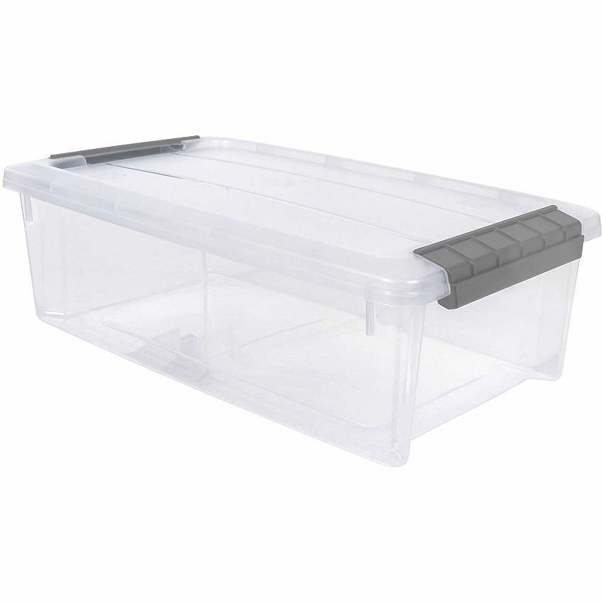 IRIS 6.2 QT Stack-and-Pull Storage Tote (300008)