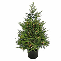 National Tree Company National Tree Cypress Artificial Tree Cypress - Pot1 Each (729083527265)