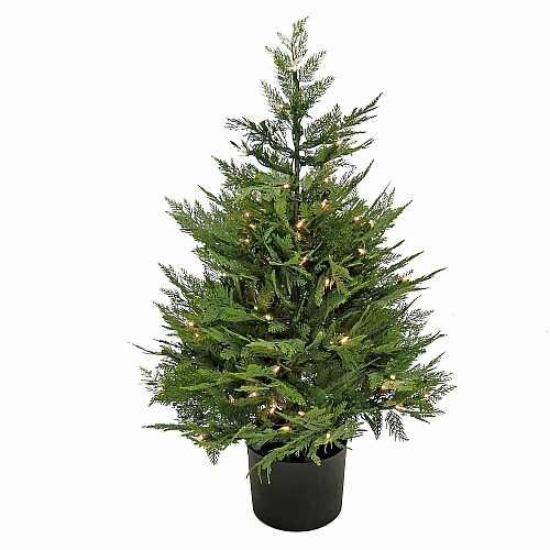 National Tree Company National Tree Cypress Artificial Tree Cypress - Pot1 Each (729083527265)