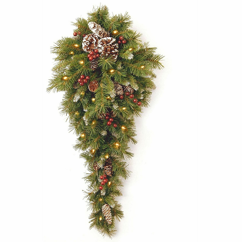 National Tree Company National Tree Frosted Berry Teardrop 36" Tall - Frosted Berry1 Each (729083432705)