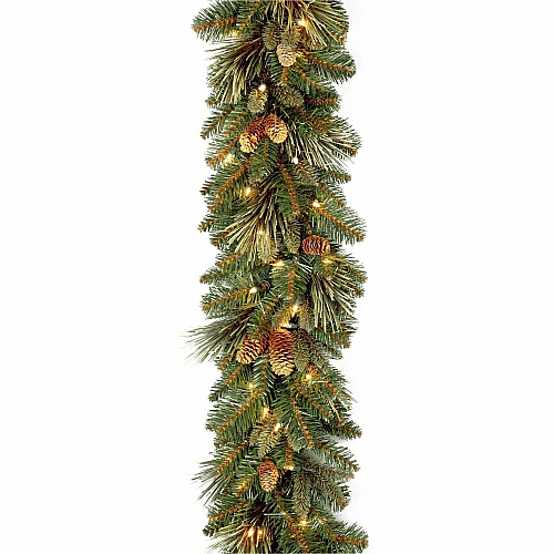National Tree Company National Tree Carolina Pine Decorative Garland - Green Christmas Theme - 1 Each (729083945083)