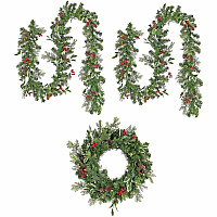 National Tree Company National Tree Wreath & Garland Set - Green Christmas Theme - 1 Each (729083003141)
