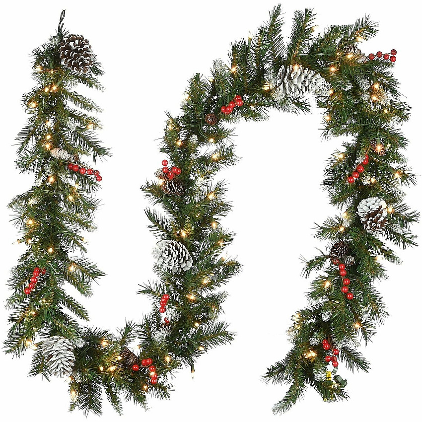 National Tree Company National Tree Decorative Garland - Green Christmas Theme - 1 Each (729083432491)