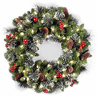 National Tree Company National Tree Crestwood Spruce Decorative Wreath - Green Christmas Theme - 1 Each (729083868900)