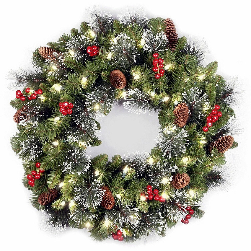 National Tree Company National Tree Crestwood Spruce Decorative Wreath - Green Christmas Theme - 1 Each (729083868900)