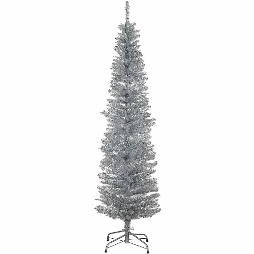 National Tree Company National Tree Tinsel Christmas Tree - Silver Christmas Theme - Vertical - 1 Each (729083892172)