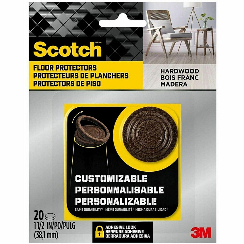 Scotch Custom-Fit Felt Pads (SP882NA)