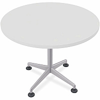 SpecialT Special-T ZIA Series Hospitality Tables Collection Round Top - Powder Coated X-shaped Base - Mid-Century Modern Style x 36