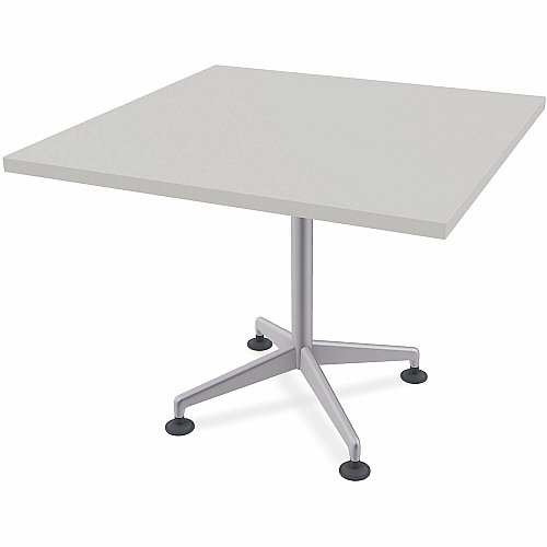 SpecialT Special-T ZIA Series Hospitality Tables Collection Square Top - Powder Coated X-shaped Base - Mid-Century Modern Style x 36" Table Top Width x 36" Table Top Depth - 29" Height - Hospitality, Office - Assembly Required - Gray - High  (ZIAH07MSGR8)