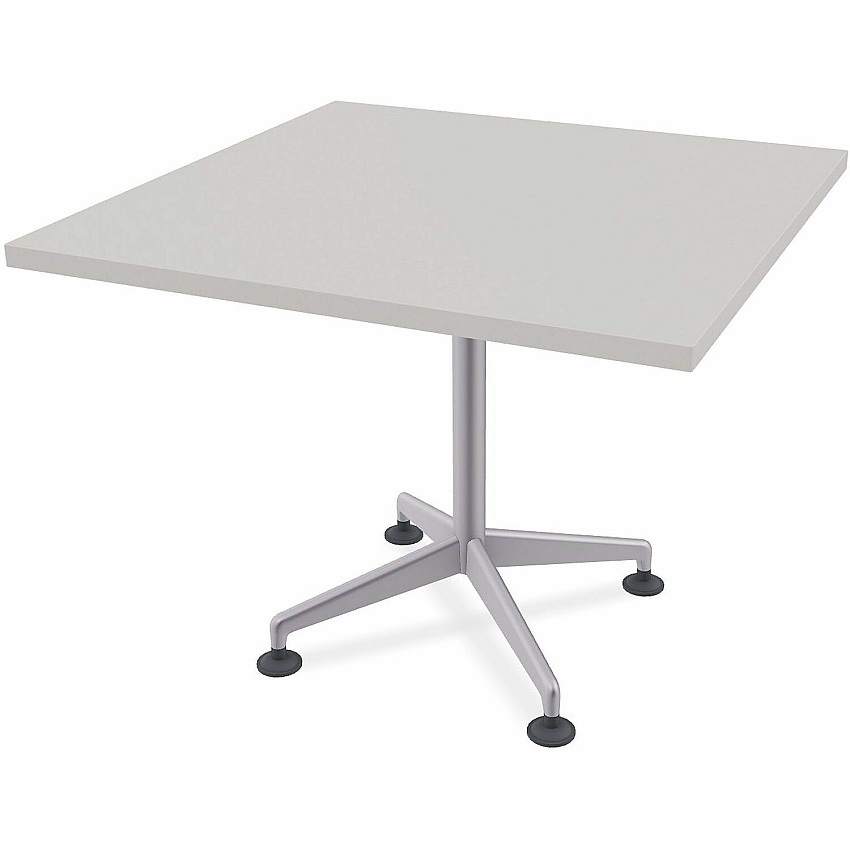 SpecialT Special-T ZIA Series Hospitality Tables Collection Square Top - Powder Coated X-shaped Base - Mid-Century Modern Style x 36" Table Top Width x 36" Table Top Depth - 29" Height - Hospitality, Office - Assembly Required - Gray - High  (ZIAH07MSGR8)