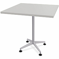 SpecialT Special-T ZIA Series Hospitality Tables Collection Square Top - Powder Coated X-shaped Base - Mid-Century Modern Style x 36" Table Top Width x 36" Table Top Depth - 36" Height - Hospitality, Office - Assembly Required - Gray - High  (ZIAH19MSGR8)