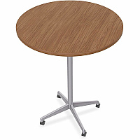 SpecialT Special-T ZIA Series Hospitality Tables Collection Round Top - Powder Coated X-shaped Base - Mid-Century Modern Style x 42