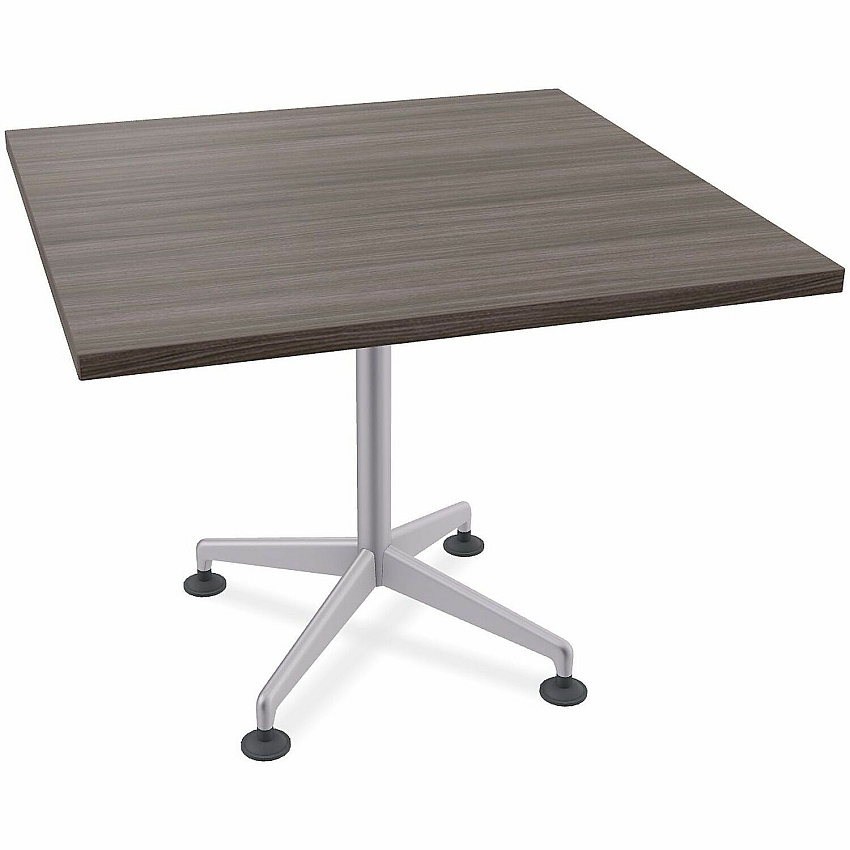 SpecialT Special-T ZIA Series Hospitality Tables Collection Square Top - Powder Coated X-shaped Base - Mid-Century Modern Style x 42" Table Top Width x 42" Table Top Depth - 29" Height - Hospitality, Office - Assembly Required - Gray Driftwo (ZIAH08MSGD8)