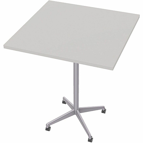 SpecialT Special-T ZIA Series Hospitality Tables Collection Square Top - Powder Coated X-shaped Base - Mid-Century Modern Style x 42" Table Top Width x 42" Table Top Depth - 42" Height - Hospitality, Office - Assembly Required - Gray - High  (ZIAH52MSGR6)
