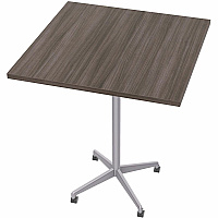 SpecialT Special-T ZIA Series Hospitality Tables Collection Square Top - Powder Coated X-shaped Base - Mid-Century Modern Style x 36" Table Top Width x 36" Table Top Depth - 42" Height - Hospitality, Office - Assembly Required - Gray Driftwo (ZIAH49MSGD6)