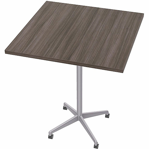 SpecialT Special-T ZIA Series Hospitality Tables Collection Square Top - Powder Coated X-shaped Base - Mid-Century Modern Style x 36" Table Top Width x 36" Table Top Depth - 42" Height - Hospitality, Office - Assembly Required - Gray Driftwo (ZIAH49MSGD6)