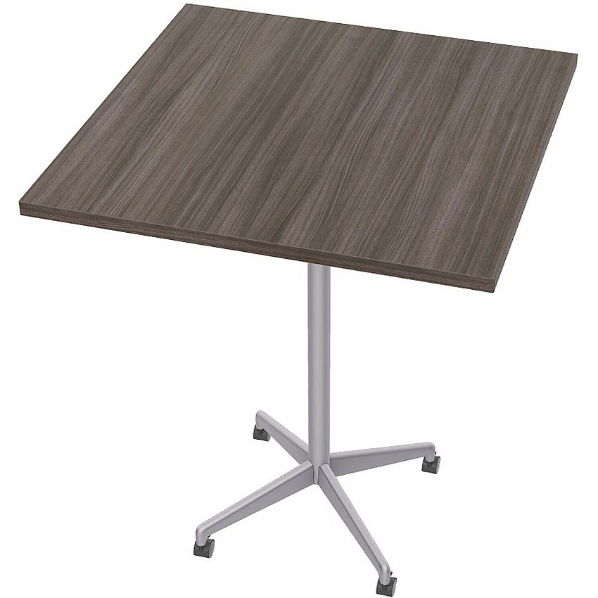 SpecialT Special-T ZIA Series Hospitality Tables Collection Square Top - Powder Coated X-shaped Base - Mid-Century Modern Style x 36" Table Top Width x 36" Table Top Depth - 42" Height - Hospitality, Office - Assembly Required - Gray Driftwo (ZIAH49MSGD6)