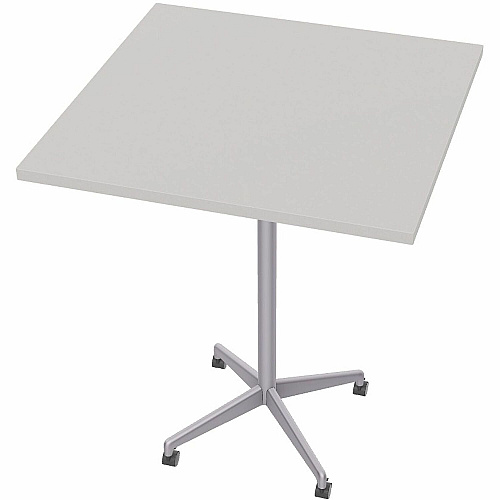 SpecialT Special-T ZIA Series Hospitality Tables Collection Square Top - Powder Coated X-shaped Base - Mid-Century Modern Style x 36" Table Top Width x 36" Table Top Depth - 42" Height - Hospitality, Office - Assembly Required - Gray - High  (ZIAH49MSGR6)