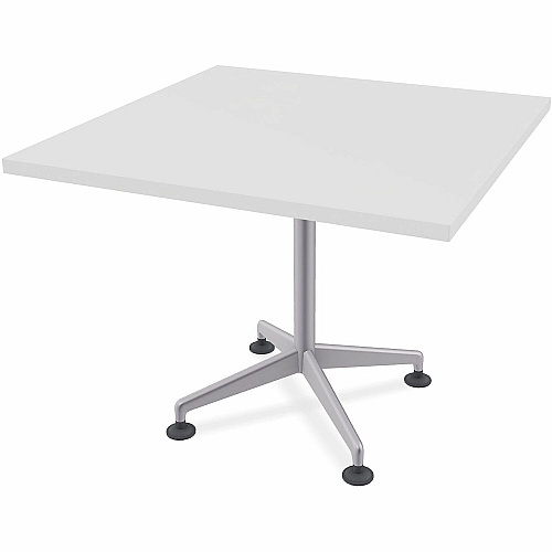 SpecialT Special-T ZIA Series Hospitality Tables Collection Square Top - Powder Coated X-shaped Base - Mid-Century Modern Style x 36" Table Top Width x 36" Table Top Depth - 29" Height - Hospitality, Office - Assembly Required - White - High (ZIAH07MSWH8)