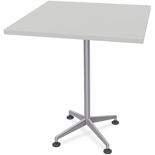 SpecialT Special-T ZIA Series Hospitality Tables Collection Square Top - Powder Coated X-shaped Base - Mid-Century Modern Style x 36" Table Top Width x 36" Table Top Depth - 42" Height - Hospitality, Office - Assembly Required - Gray - High  (ZIAH27MSGR8)
