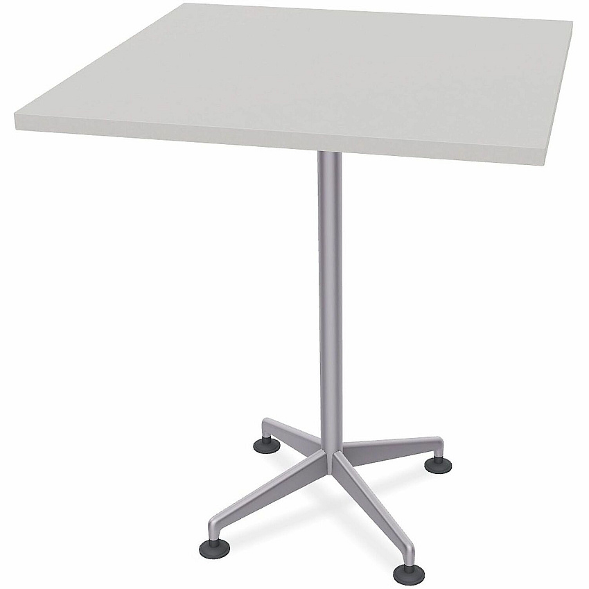 SpecialT Special-T ZIA Series Hospitality Tables Collection Square Top - Powder Coated X-shaped Base - Mid-Century Modern Style x 36" Table Top Width x 36" Table Top Depth - 42" Height - Hospitality, Office - Assembly Required - Gray - High  (ZIAH27MSGR8)