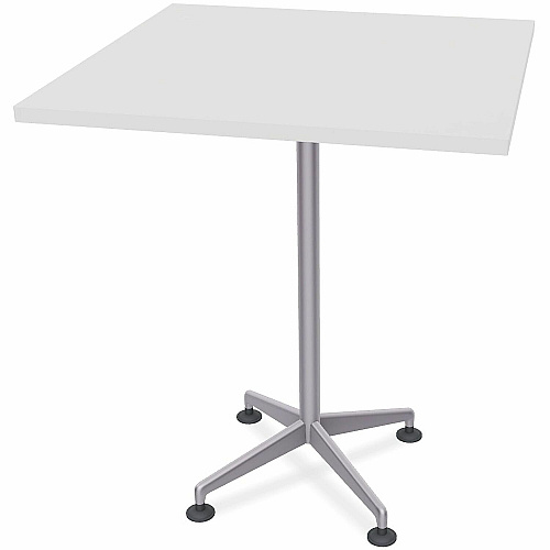 SpecialT Special-T ZIA Series Hospitality Tables Collection Square Top - Powder Coated X-shaped Base - Mid-Century Modern Style x 36" Table Top Width x 36" Table Top Depth - 42" Height - Hospitality, Office - Assembly Required - White - High (ZIAH27MSWH8)