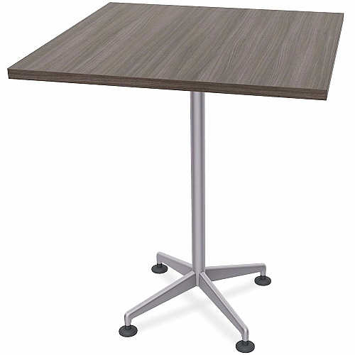 SpecialT Special-T ZIA Series Hospitality Tables Collection Square Top - Powder Coated X-shaped Base - Mid-Century Modern Style x 36" Table Top Width x 36" Table Top Depth - 42" Height - Hospitality, Office - Assembly Required - Gray Driftwo (ZIAH27MSGD8)