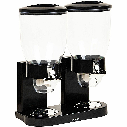 Mind Reader Double Cereal Dispenser (CEREALD2BLK)