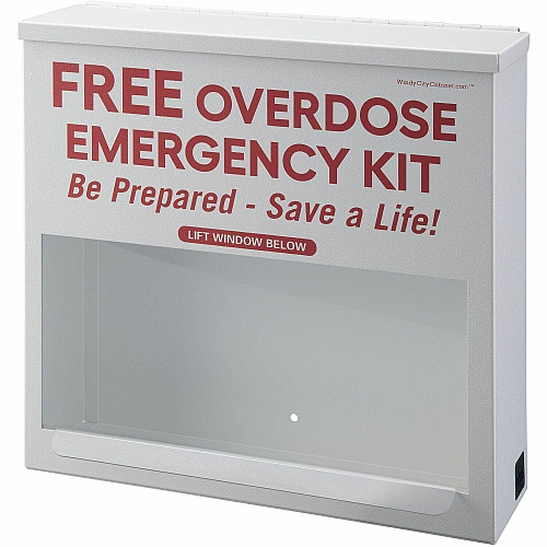 Victor Overdose Distribution Cabinet Wall Mountable, Durable - White - Steel - 1 Each (PB2972)