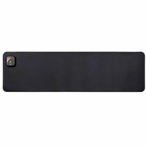 Victor Heetz Small Heated Desk Pad 27.6" Width - Faux Leather - Black - 1 Each (HTZ210)