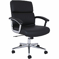 Lorell Big & Tall Mid-back Leather Task Chair (LLR62618